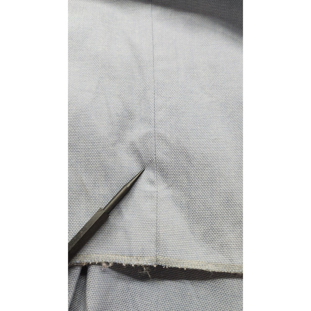 SANTORELLI Men's Roma Dress Pants 48 x 38 Unhemmed Flat Front Straight Leg Blue - Picture 8 of 8